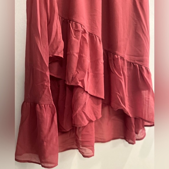 A New Day ruffle midi skirt in rose pink, size medium, new! - Picture 3 of 10
